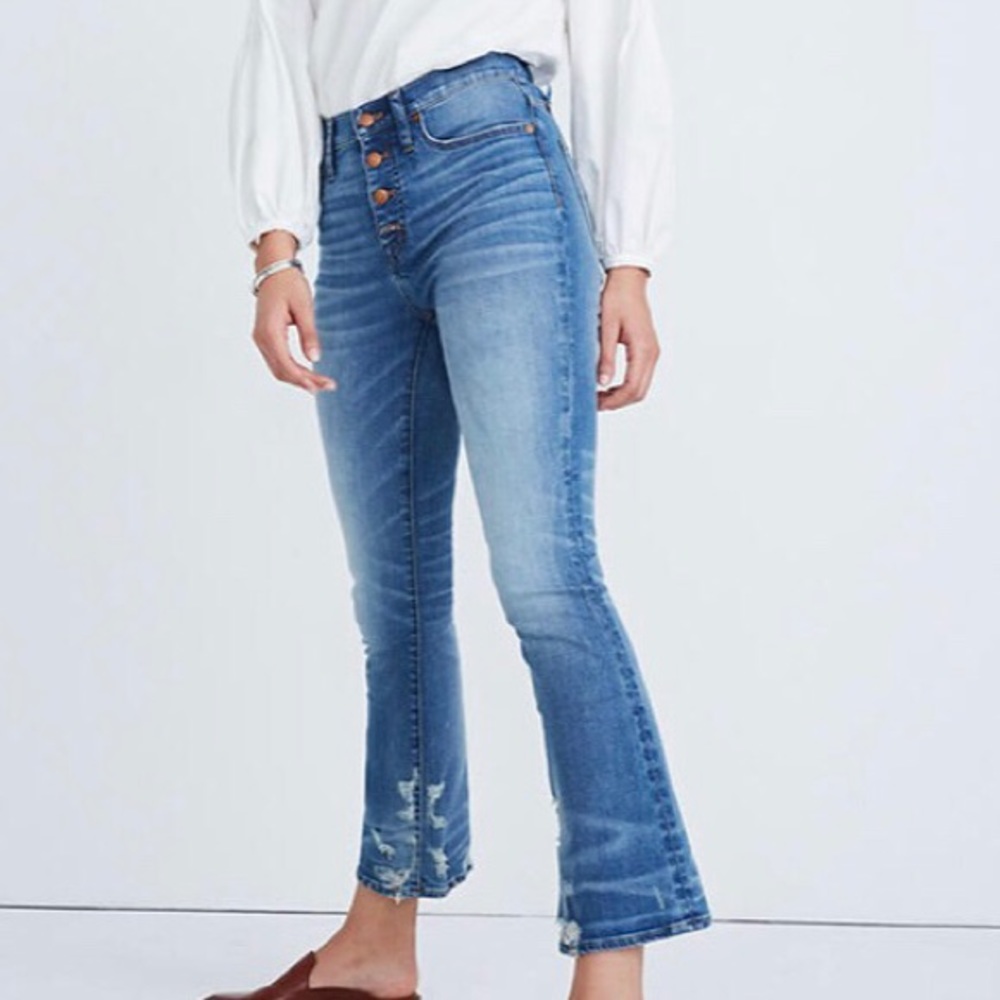 Madewell Cali Demi- Boot Jeans in Bess Wash